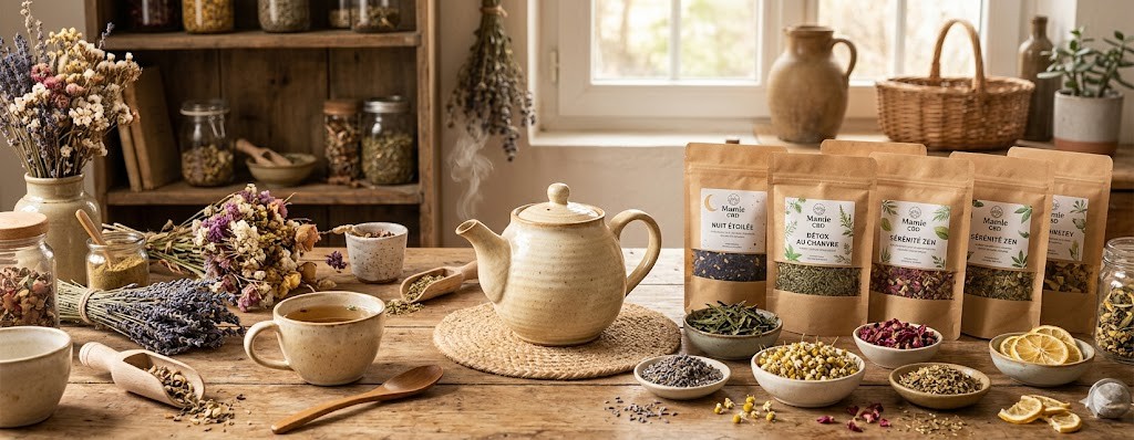 Les Infusions bien-être de Mamiecbd